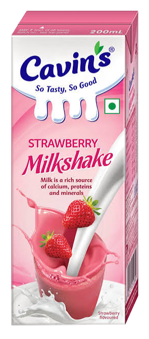 Cavins Strawberry Milk Shake